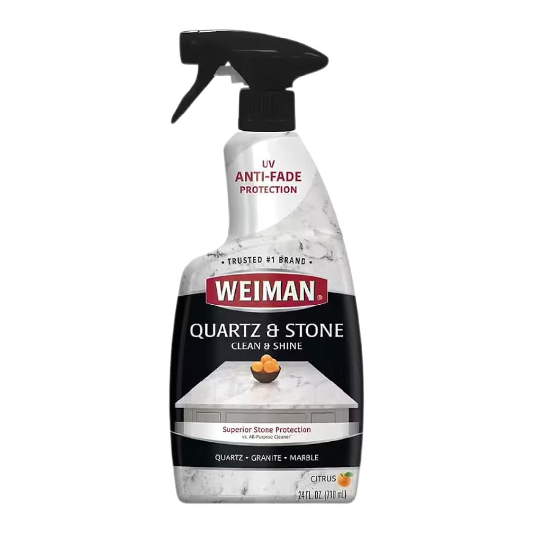 Weiman Quartz & Stone 2-in-1 Clean + Protect Spray Citrus Scent, 24 oz / 710 ml