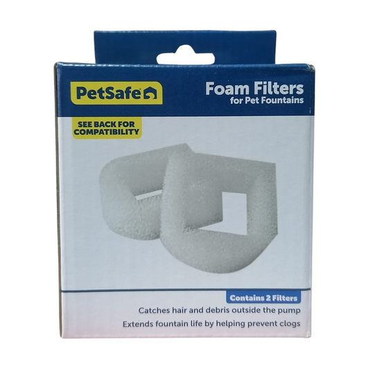PetSafe Drinkwell Replacement Foam Filters White, 2 Pack