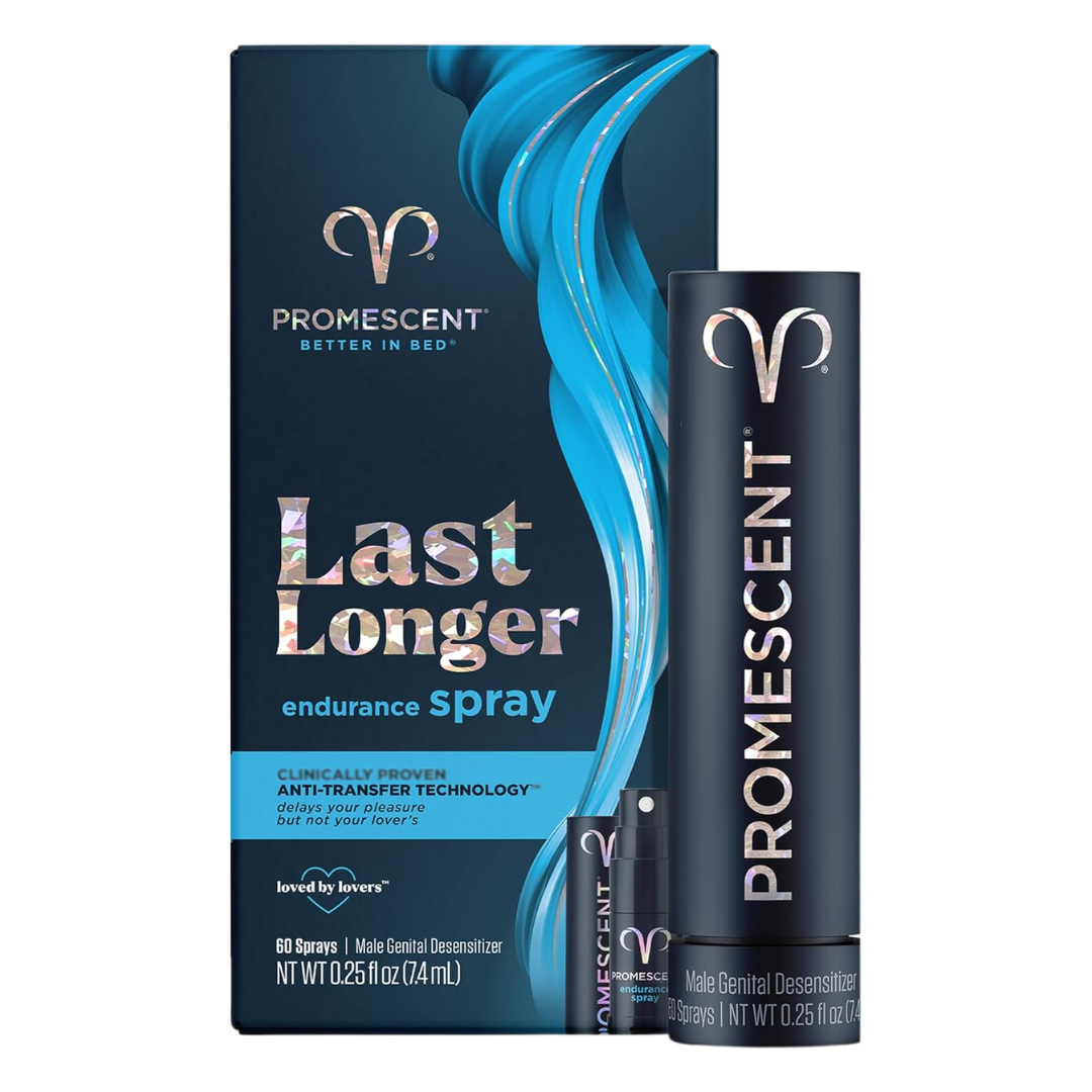 Promescent Better in Bed Last Longer Endurance 60 Spray, 0.25 oz / 7.4 ml