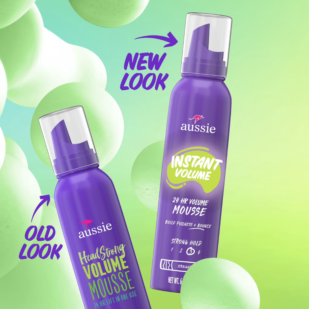 Aussie Instant Volume Hair Mousse Strong Hold, 6 oz / 170 g