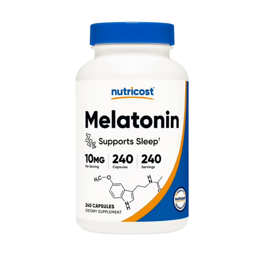 Nutricost Melatonin Dietary Supplement 10mg Per Serving, 240 Capsules