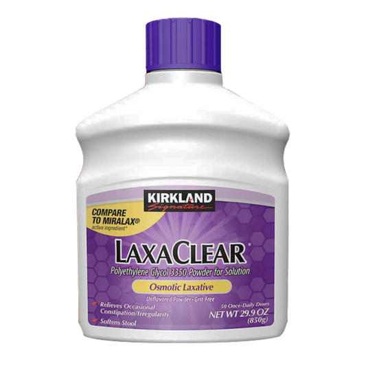 Kirkland Signature LaxaClear Osmotic Laxative Unflavored Powder 850g