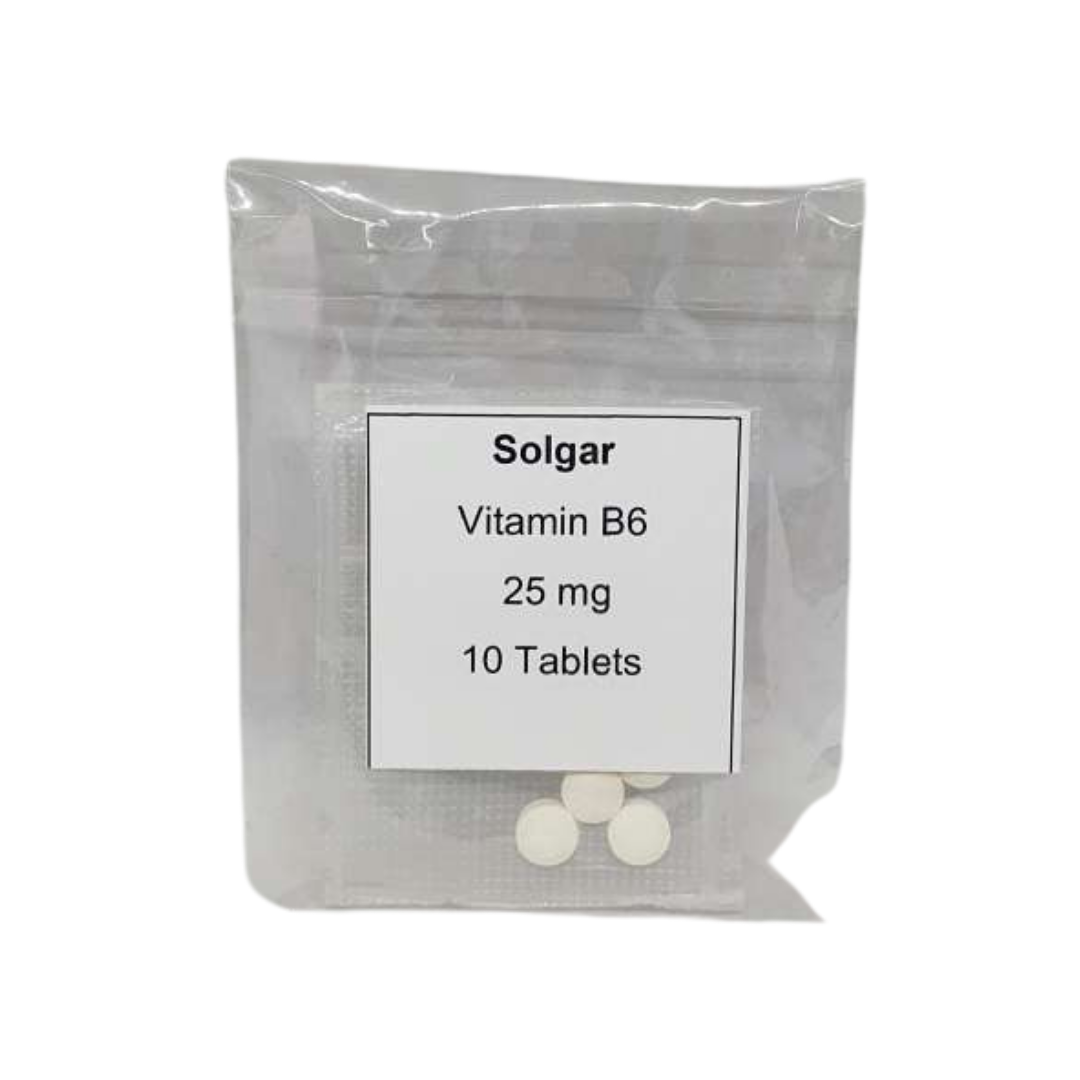 TRIAL PACK Solgar Vitamin B6, 25 mg, 10 Tablets