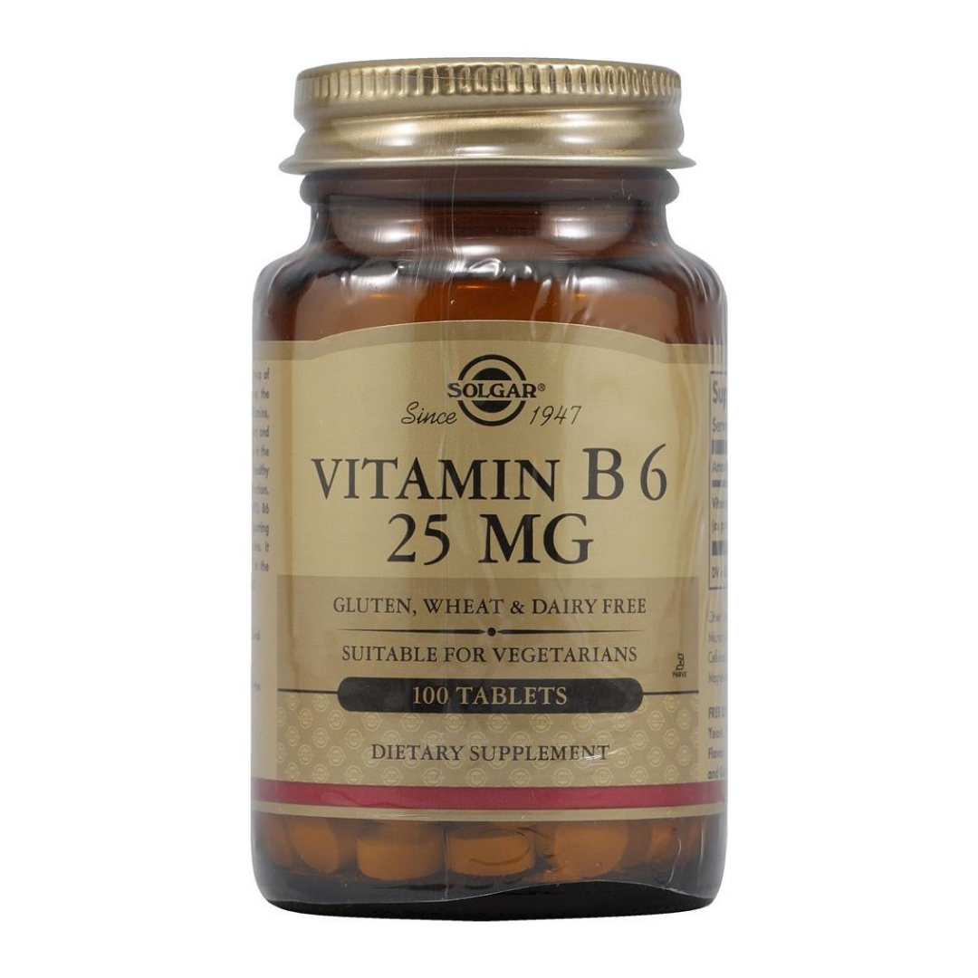TRIAL PACK Solgar Vitamin B6, 25 mg, 10 Tablets