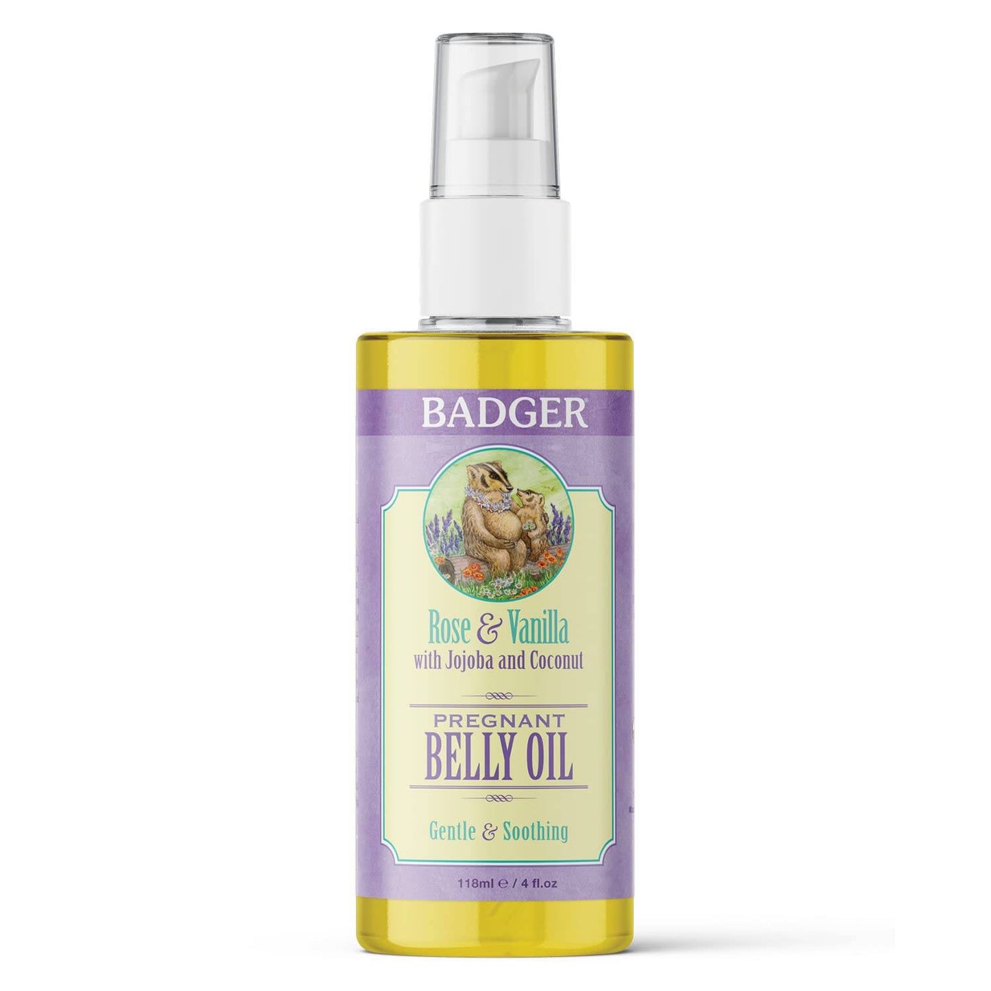 Badger Pregnant Belly Oil, 118 ml / 4 fl oz