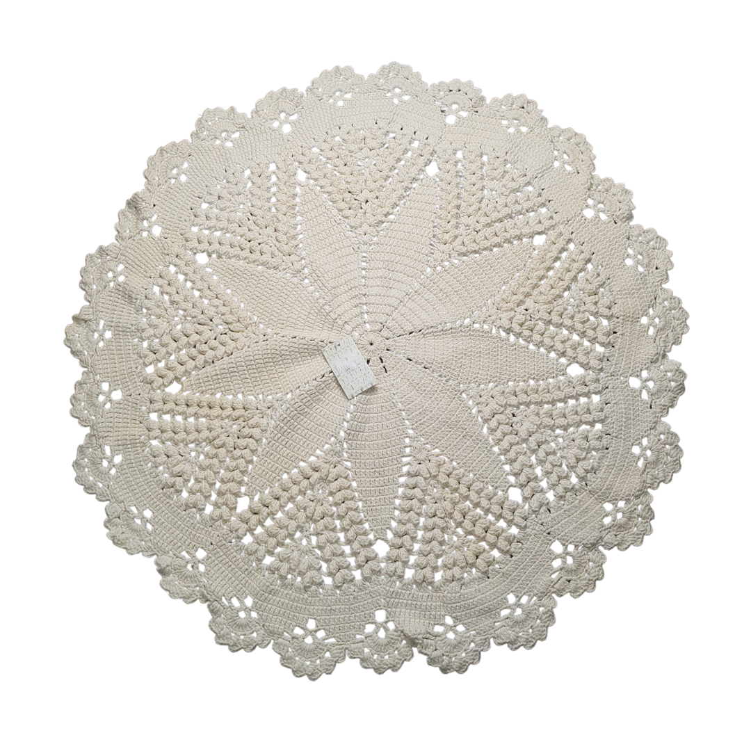 Circulo Barroco Natural Round Table Cloth