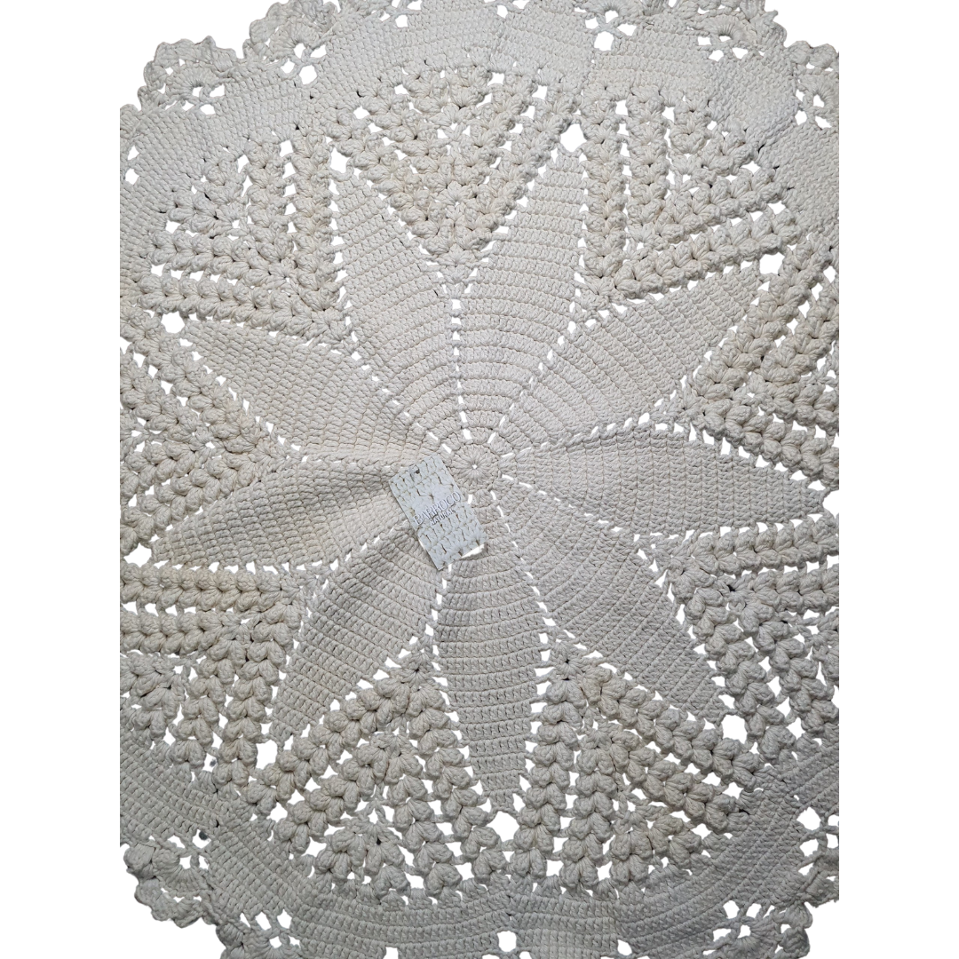 Circulo Barroco Natural Round Table Cloth