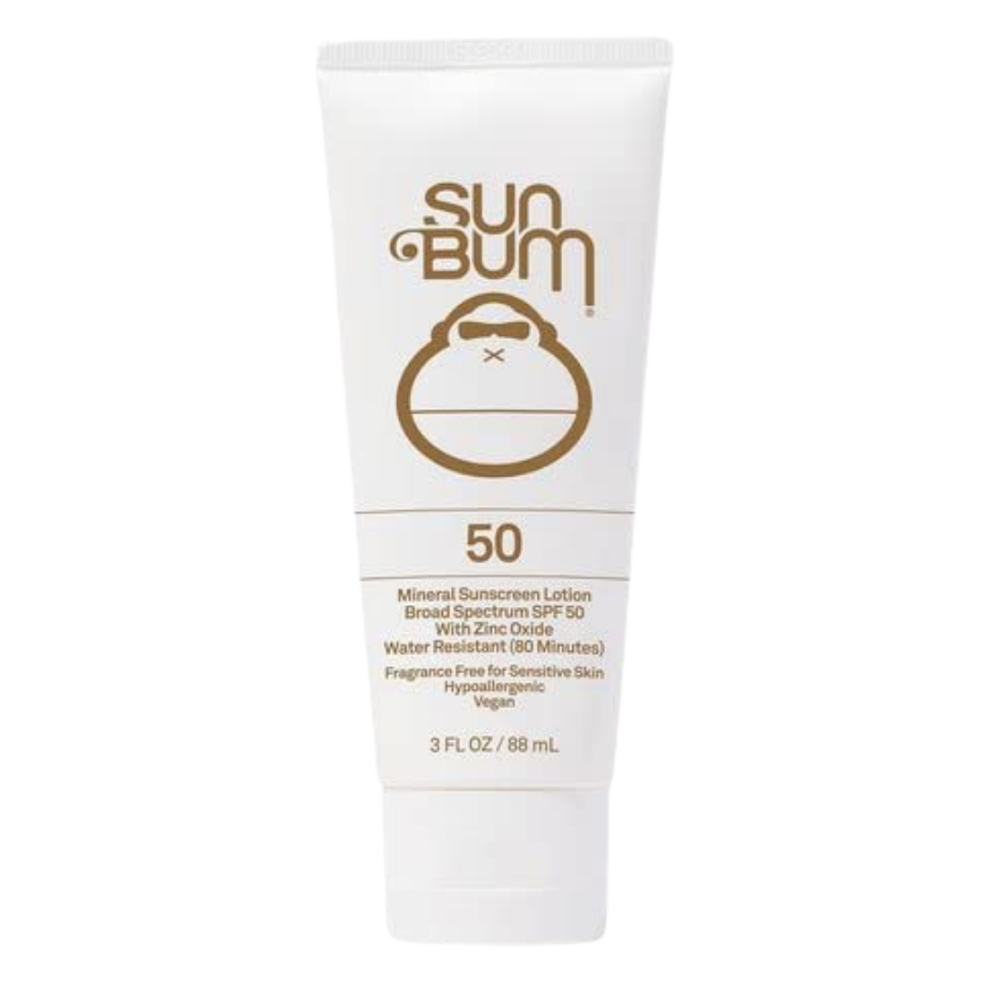 Sun Bum Mineral Sunscreen Lotion SPF 50 Fragrance Free for Sensitive Skin 3 fl oz/ 88 ml