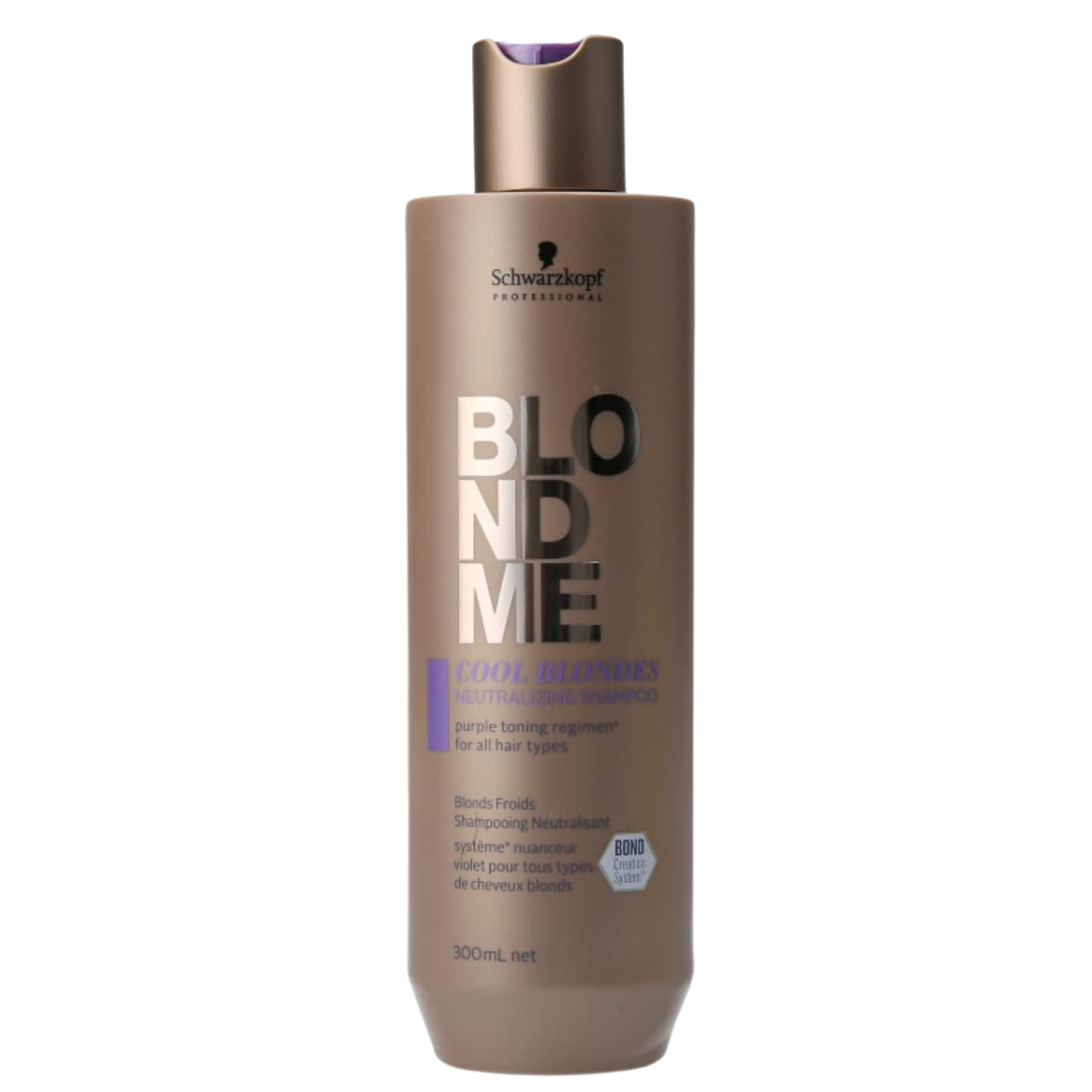 Schwarzkopf Professional BLONDME Cool Blondes Neutralizing Shampoo Purple toning regimen 300mL
