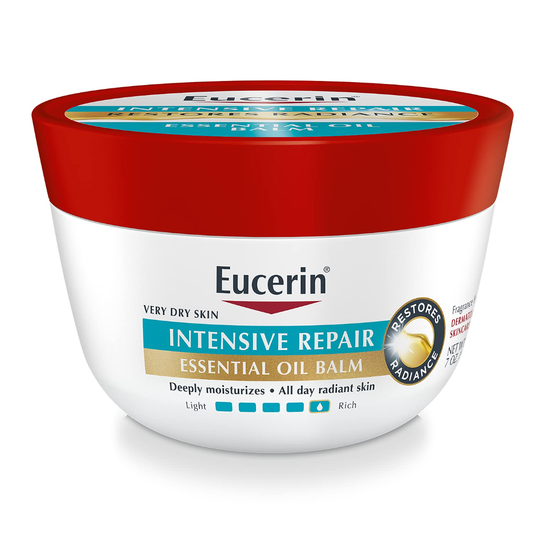 Eucerin Intensive Repair Restores Radiance Essential Oil Balm Deeply Moisturizes 7 oz/ 198g