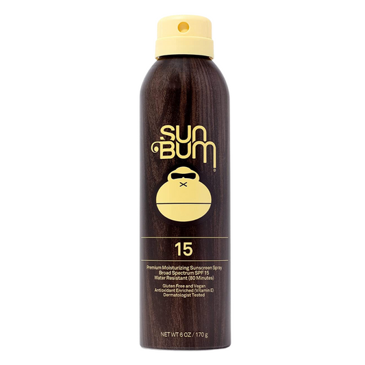 Sun Bum SPF 15 Premium Moisturizing Sunscreen Spray Gluten Free & Vegan 6 oz/ 170 g