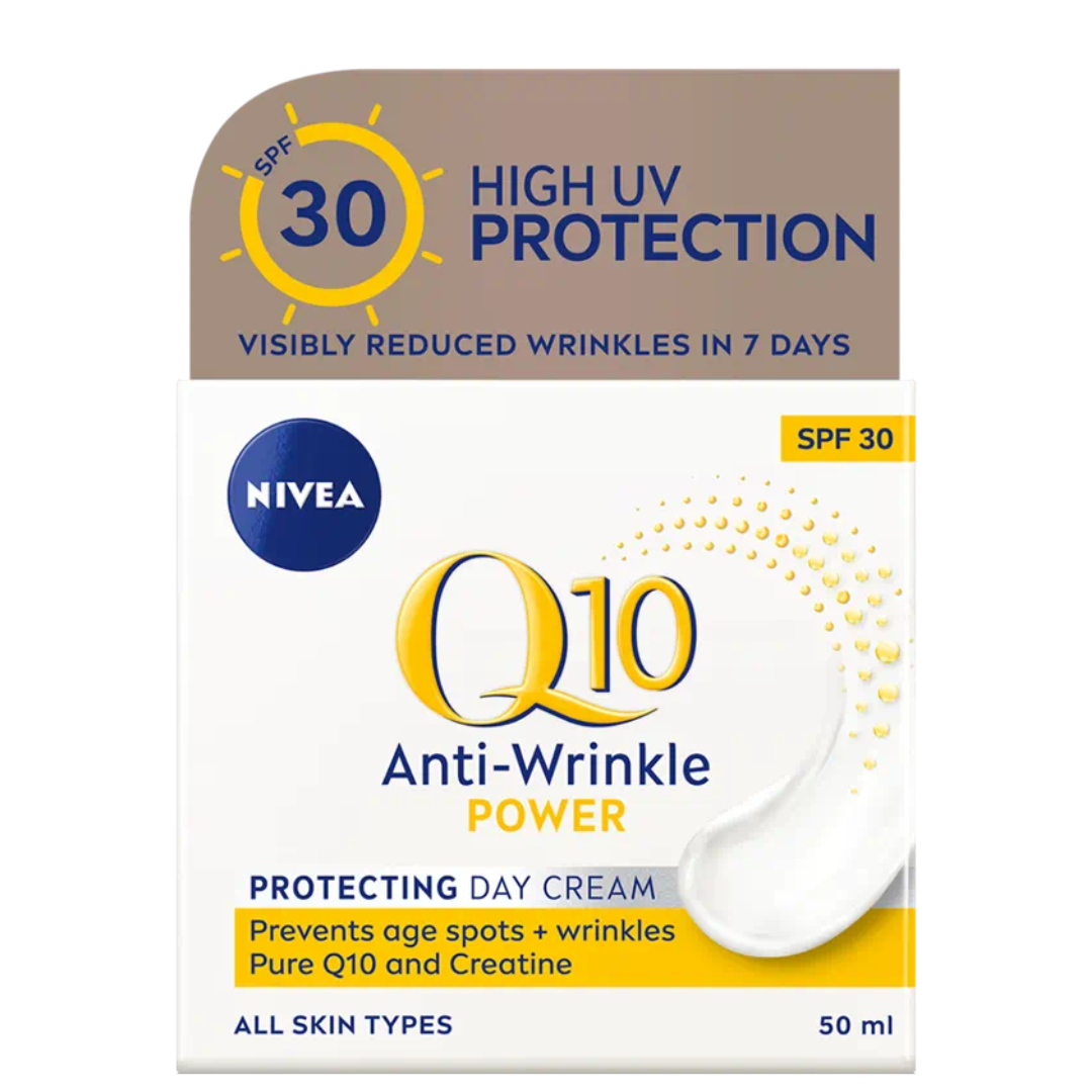 Nivea Q10 Anti-Wrinkle Power Protecting Day Cream High UV Protection 30SPF 50ml