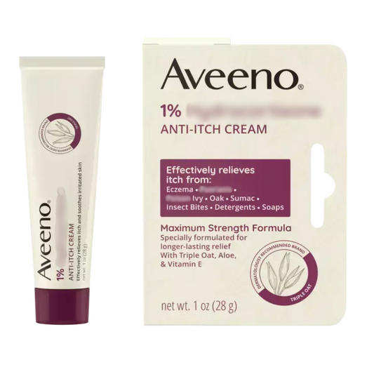 Aveeno Anti-Itch Cream Maximum Strength Formula 1oz / 28g