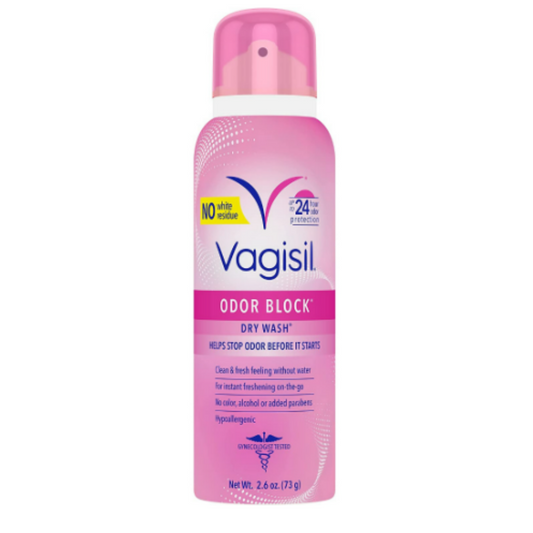 Vagisil Odor Block Dry Wash Helps Stop Odor Before It Starts 2.6 0z / 73g