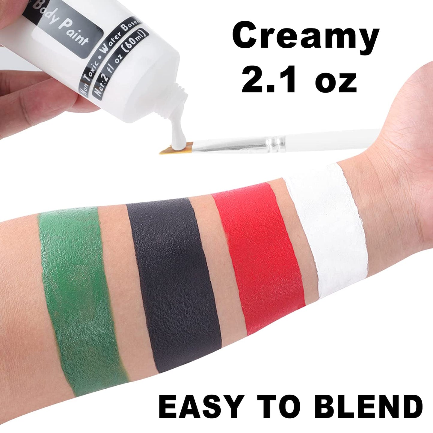 Go Ho Face & Body Paint Non-Toxic Water Based Clown Make-up For Party 60 ml