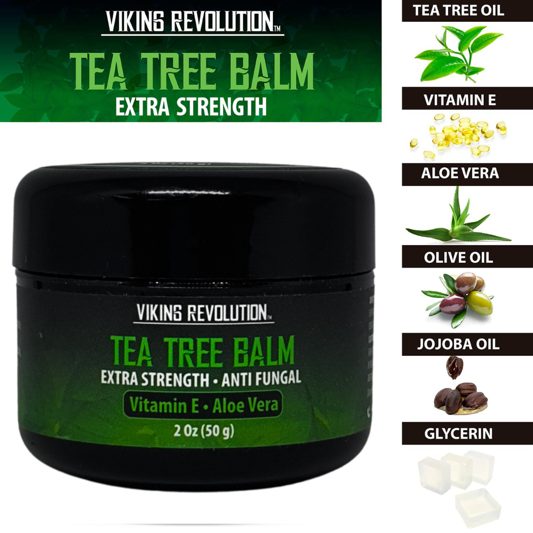 Viking Revolution Tea Tree Balm Extra Strength Anti Fungal Aloe Vera 2oz / 50g