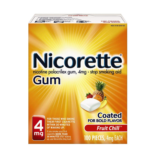 Nicorette 4 mg, Fruit Chill 100 Count