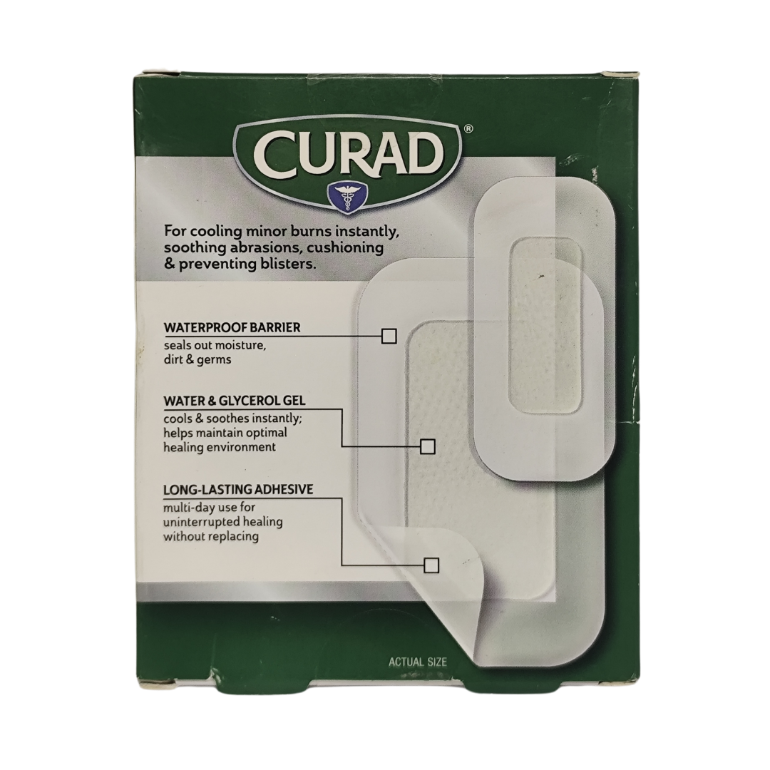 Curad Soothe & Cool Hydrogel Bandage, 8 Asstd Sizes