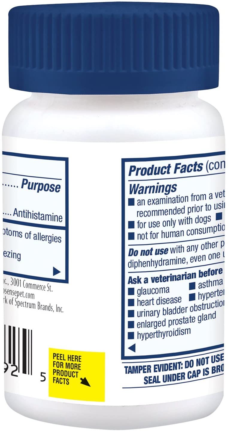 Pro - Sense Proactive Sensible Solutions Itch & Allergy Solutions Antihistamine + Diphenhydramine HCI 25 mg 100 Tablets