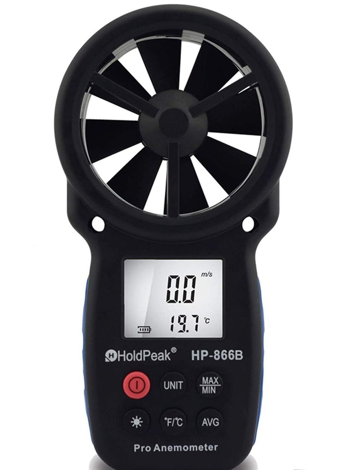 HOLDPEAK 866B Digital Anemometer Handheld Wind Speed c