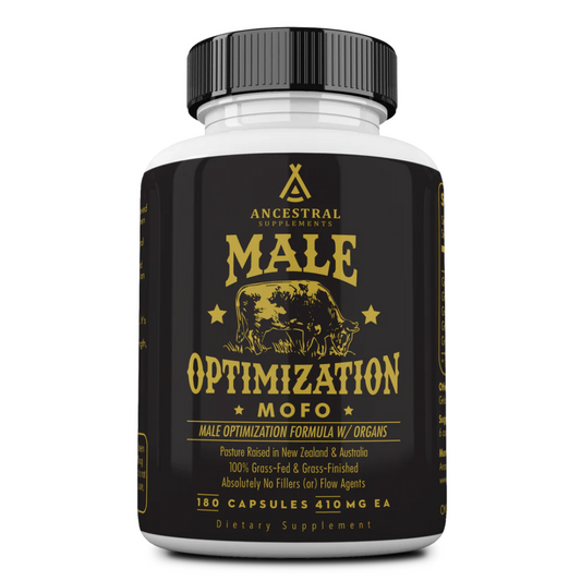 Ancestral Male Optimization Formula Pasture Raised 410MG EA Dietary Supplement, 180 Capsules