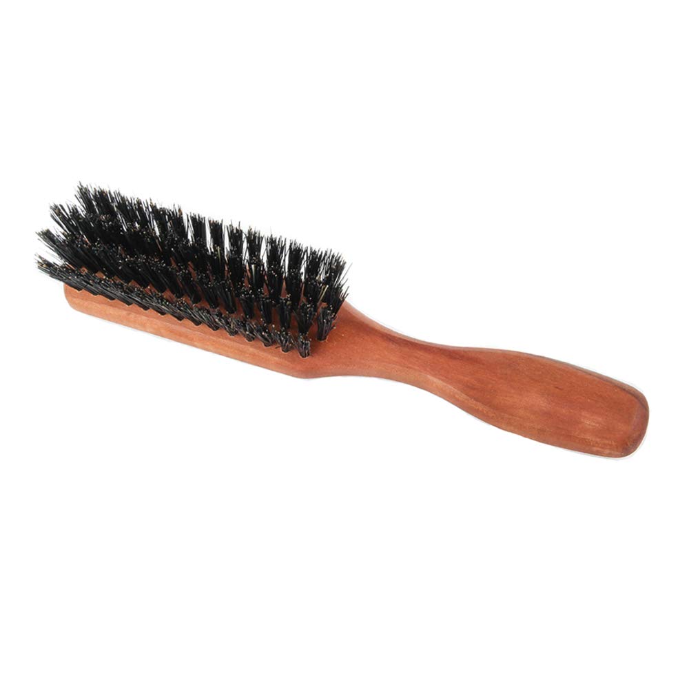 ZEUS Beard Brush with 100% Medium Firm Boar Bristles