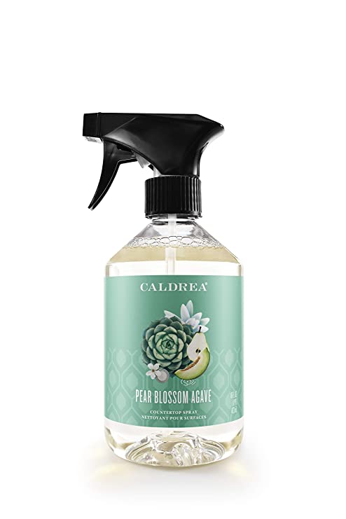Caldrea Multi-surface CounterTop Spray  Pear Blossom Agave Scent, 16 Oz