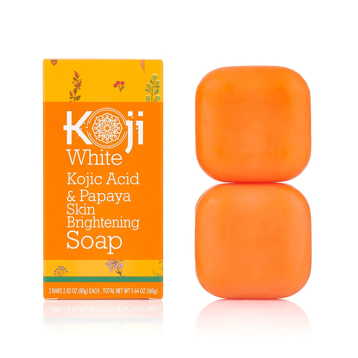 Koji White Kojic Acid & Papaya Skin Brightening Soap 2 Bars 160g