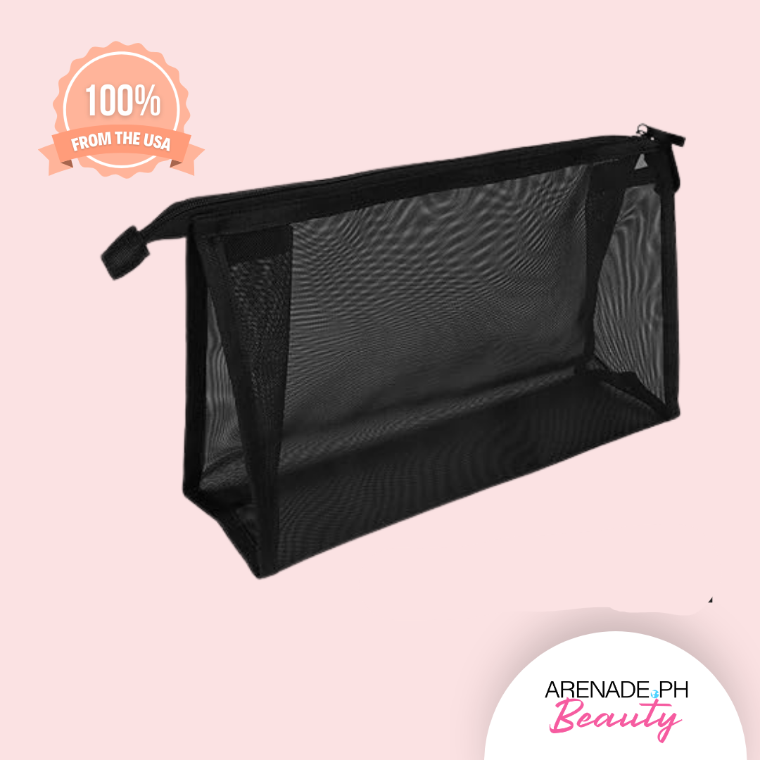 Mesh Bag Makeup Pouch, Black