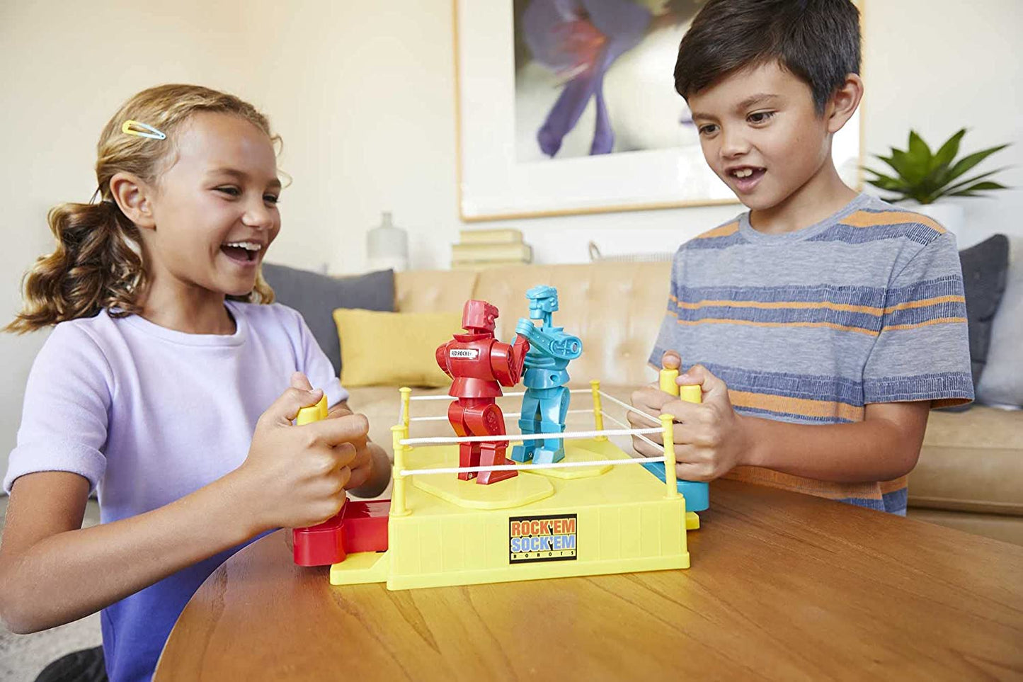 Mattel Games Rock 'Em Sock Em Robots: You Control the Battle of the Robots in a Boxing Ring for Ages 6+