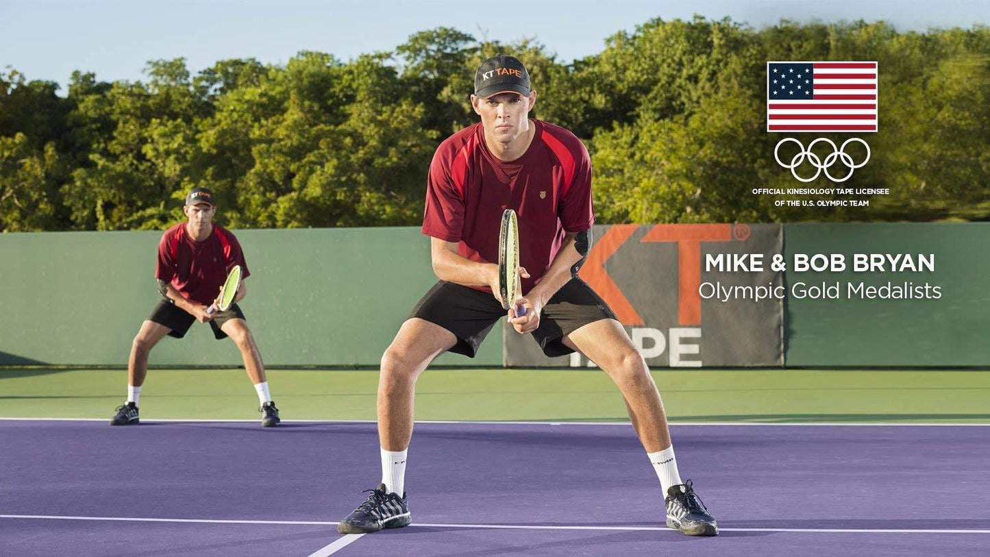 KT Tape Pro Kinesiology Therapeutic Sports Tape 20 Strips, 10" Precut (Jet Black)