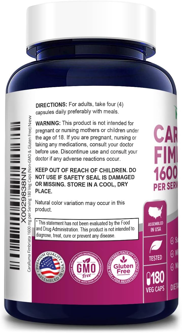 Nusapure Caralluma Fimbriata Max Strength 1600mg (180 Veggie Caps)