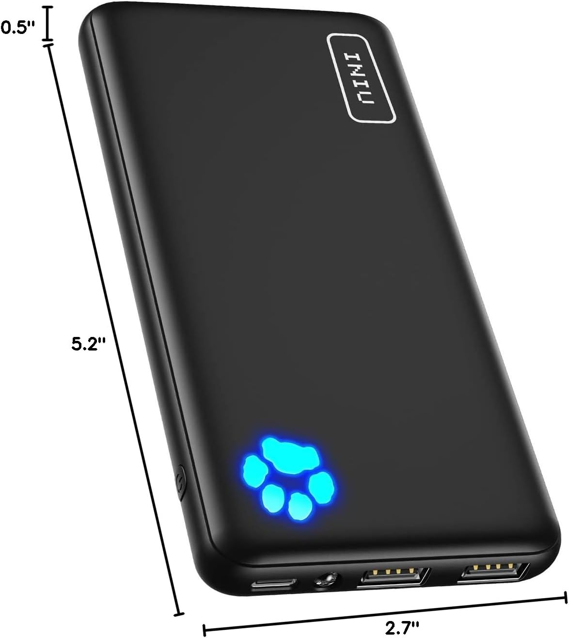 Inui Power Bank Lighter BI-B41 PowerPaw Slim 10000mAh