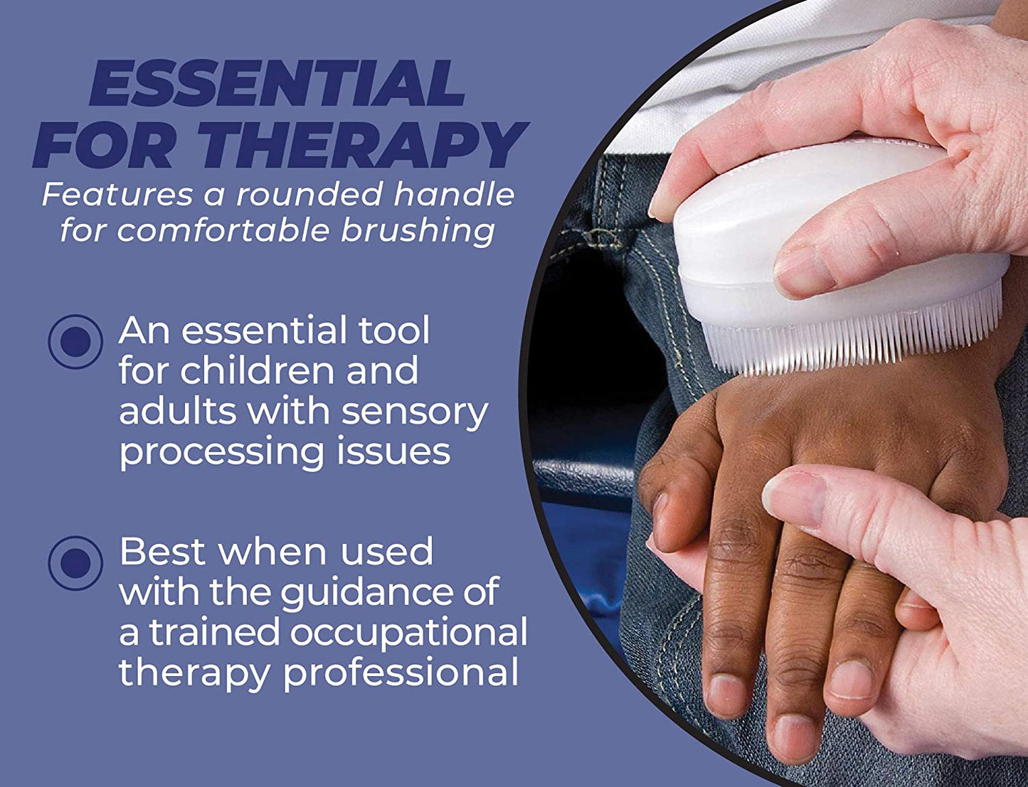 Wilbarger Therapy Sensory Brush, 2 Pack, Therapressure Brush for Occupational Therapy Sensory Brush
