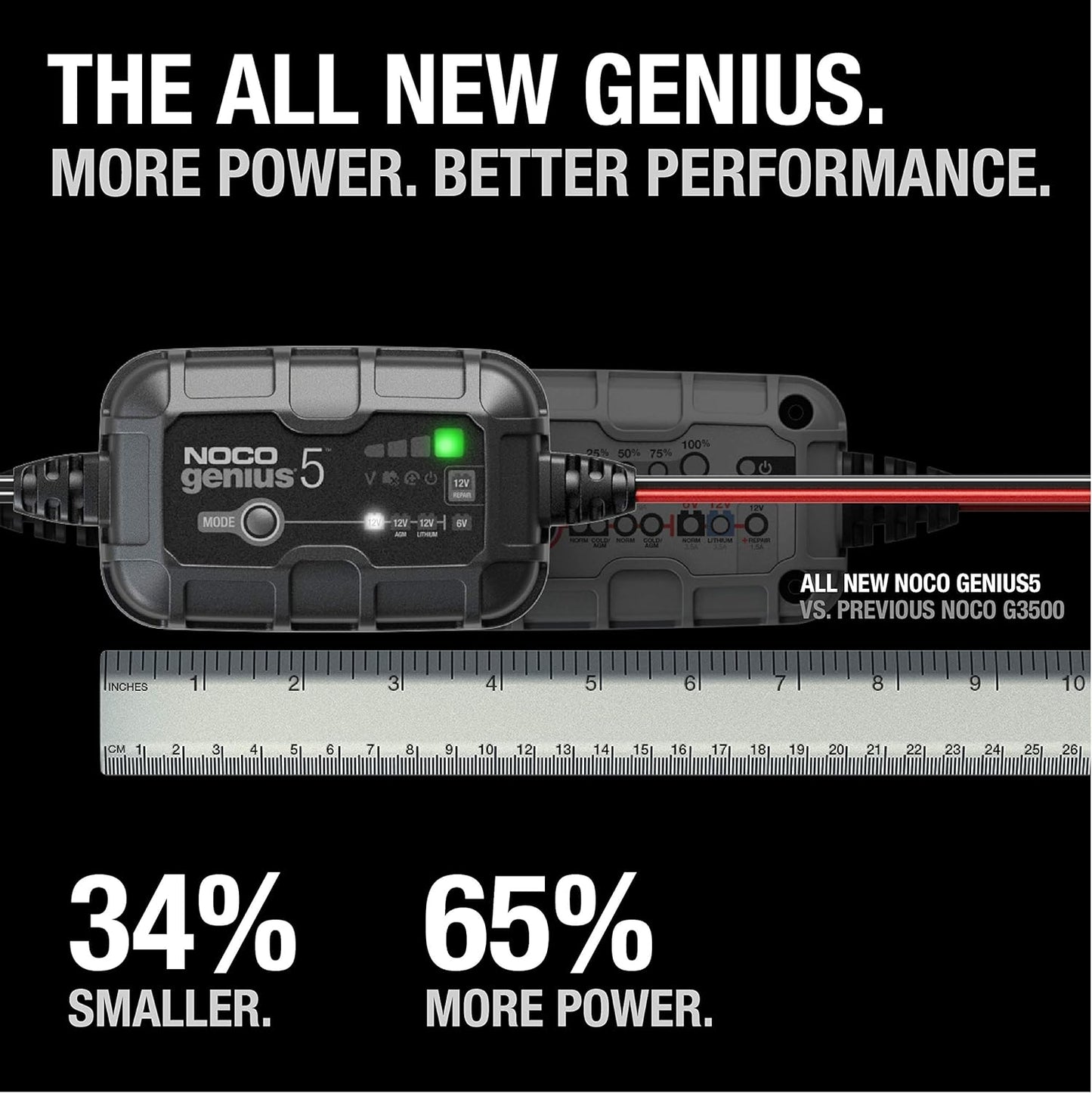 Noco Genius 5 Battery Charger + Mainterner 6v & 12V 5A