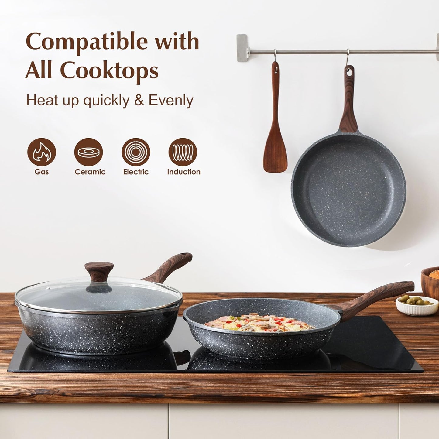 SENSARTE Classic Non-Stick Frying Pan Skillet - (9.5 Inch)