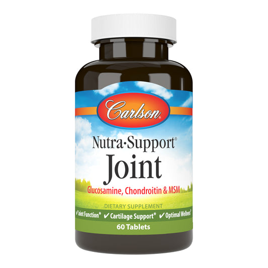 Carlson Nutra-Support Joint Glucosamine, Chondroitin & MSM 60 Tablets Joint Function & Cartilage Support