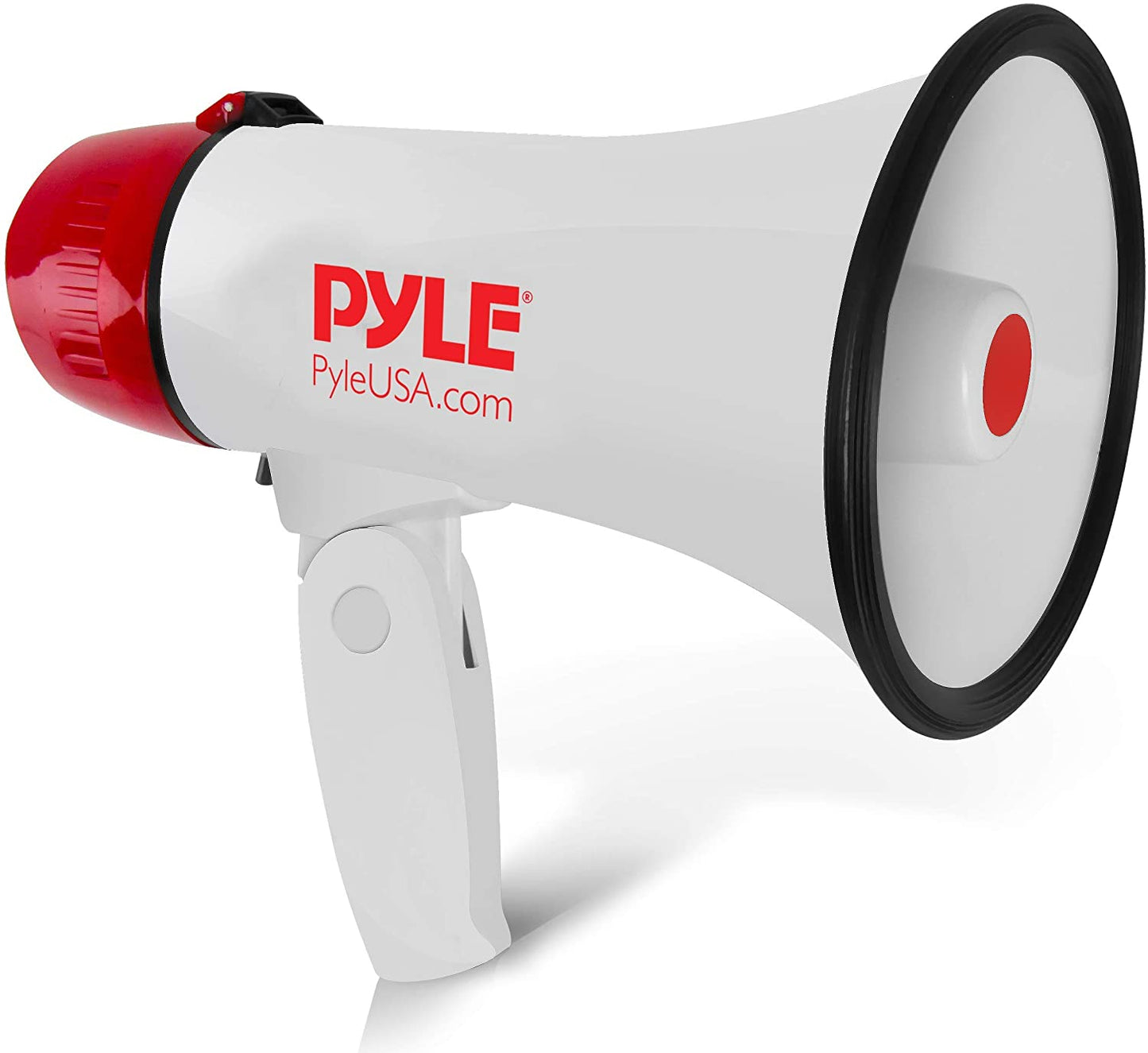 Pyle Megaphone Speaker Lightweight Bullhorn - Built-in Siren, Adjustable Volume Control and 800 Yard Range - PMP30