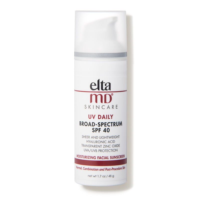 EltaMD UV Daily Broad-spectrum SPF 40 Moisturizer Moisturizing Facial Sunscreen with Hyaluronic Acid 1.7 oz. / 48g