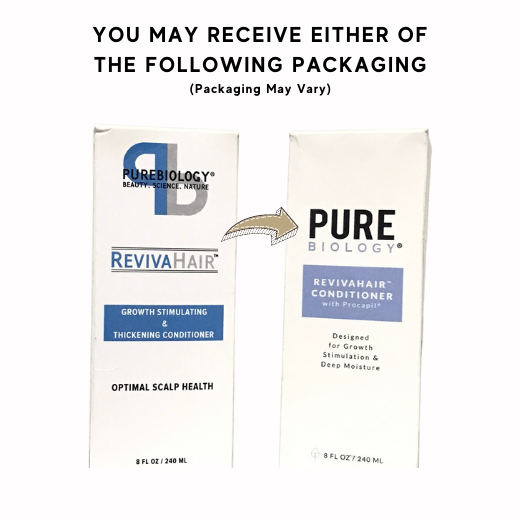 Pure Biology Reviva Hair, Growth Stimulating and Thickening conditioner 8fl.oz (PACKAGING MAY VARY)