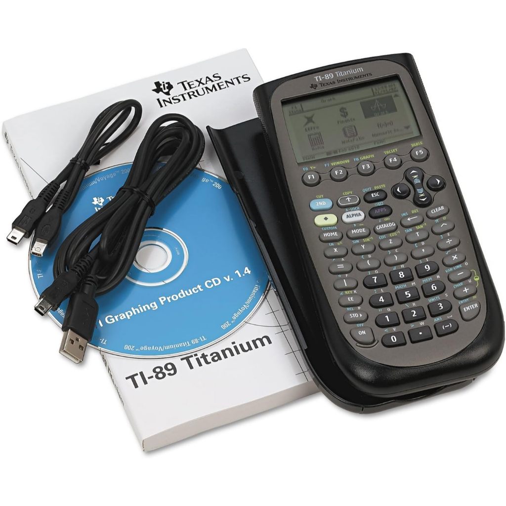 Texas TI-89 Titanium CAS Graphing Calculator Permitted SAT and AP, 1Qty Packaging May Vary