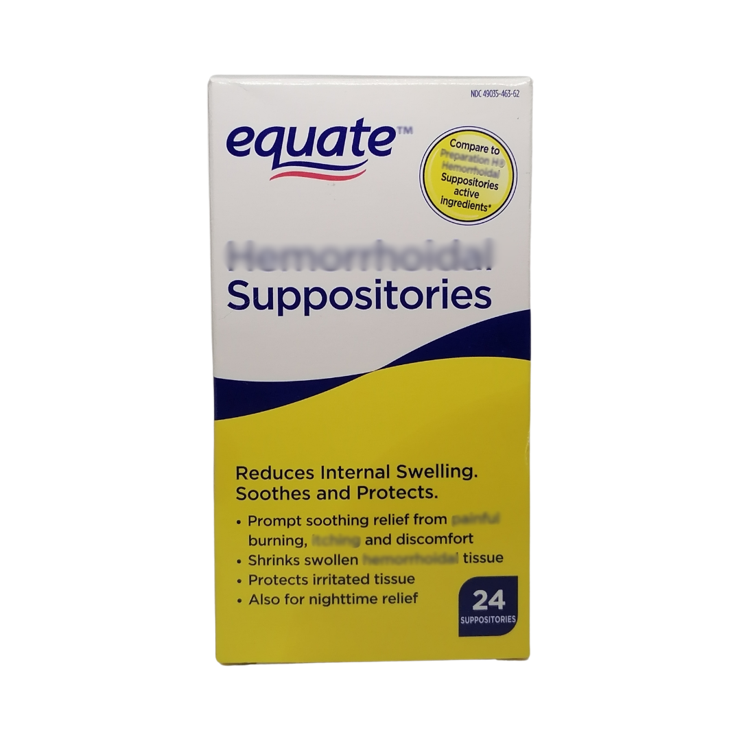 Equate Suppositories, 24 Count