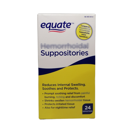 Equate Suppositories, 24 Count