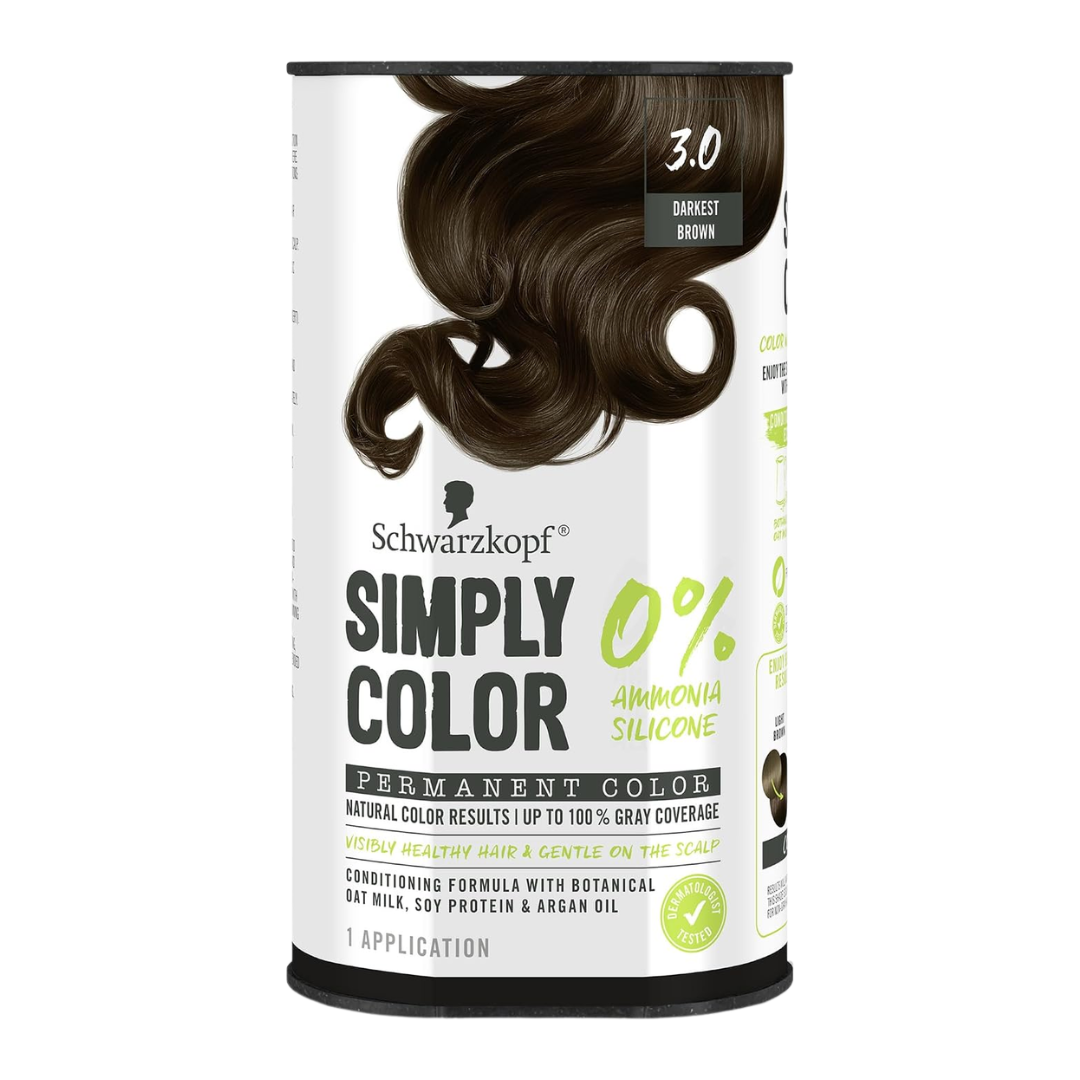 Schwarzkopf Simply Permanent Color with 0% Ammonia Silicone (1 Application)