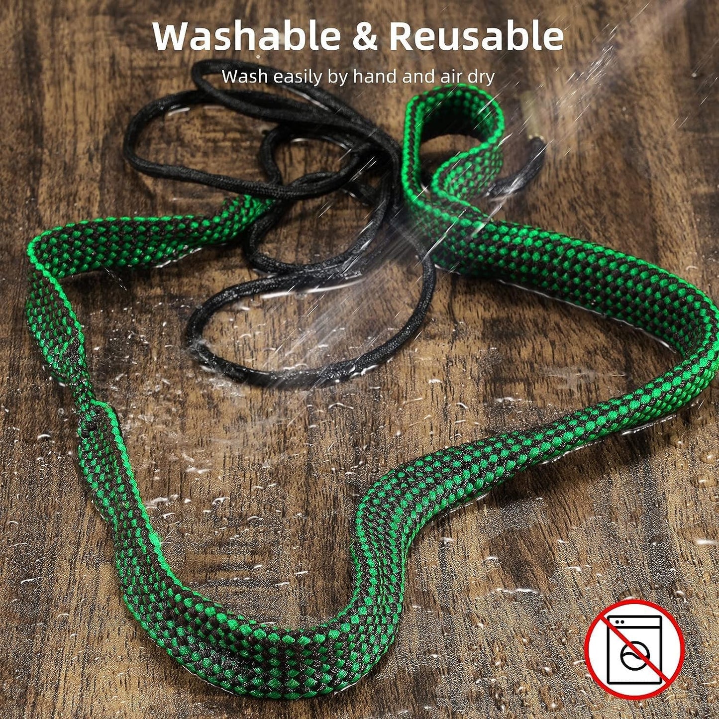 EZshoot Reusable and Compact Bore Cleaner for .223 5.56mm/.22/9mm/.380/12 GA/.30/.308/.44 Caliber Barrel, 2 Pcs