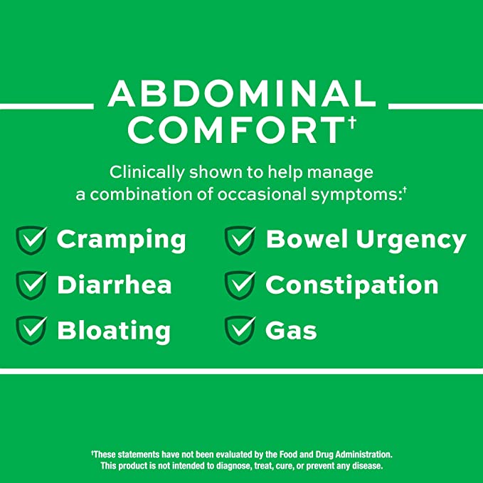 IBgard Daily Gut Health Support, Abdominal Comfort with Peppermint Oil, 48 Capsules