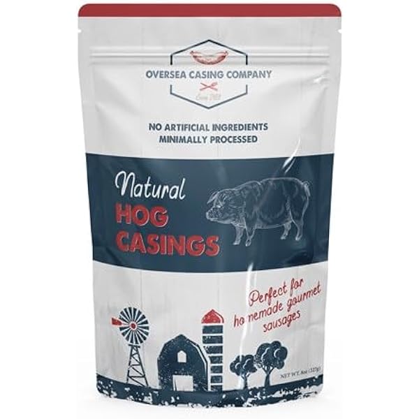 Oversea Casing Natural Hog Casings for Sausage 8 oz (227 g)