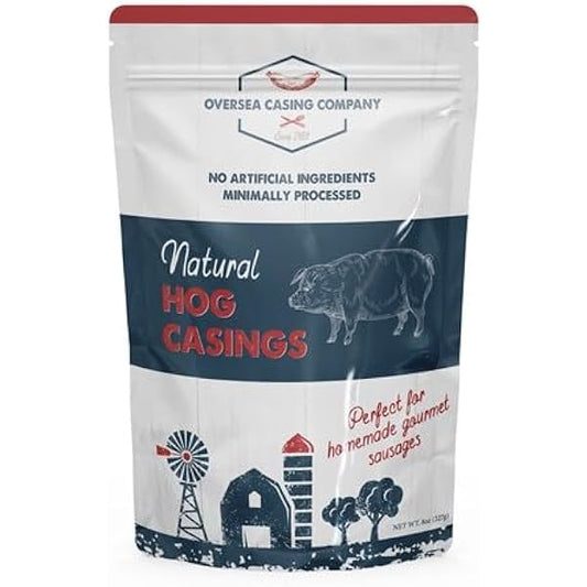 Oversea Casing Natural Hog Casings for Sausage 8 oz (227 g)