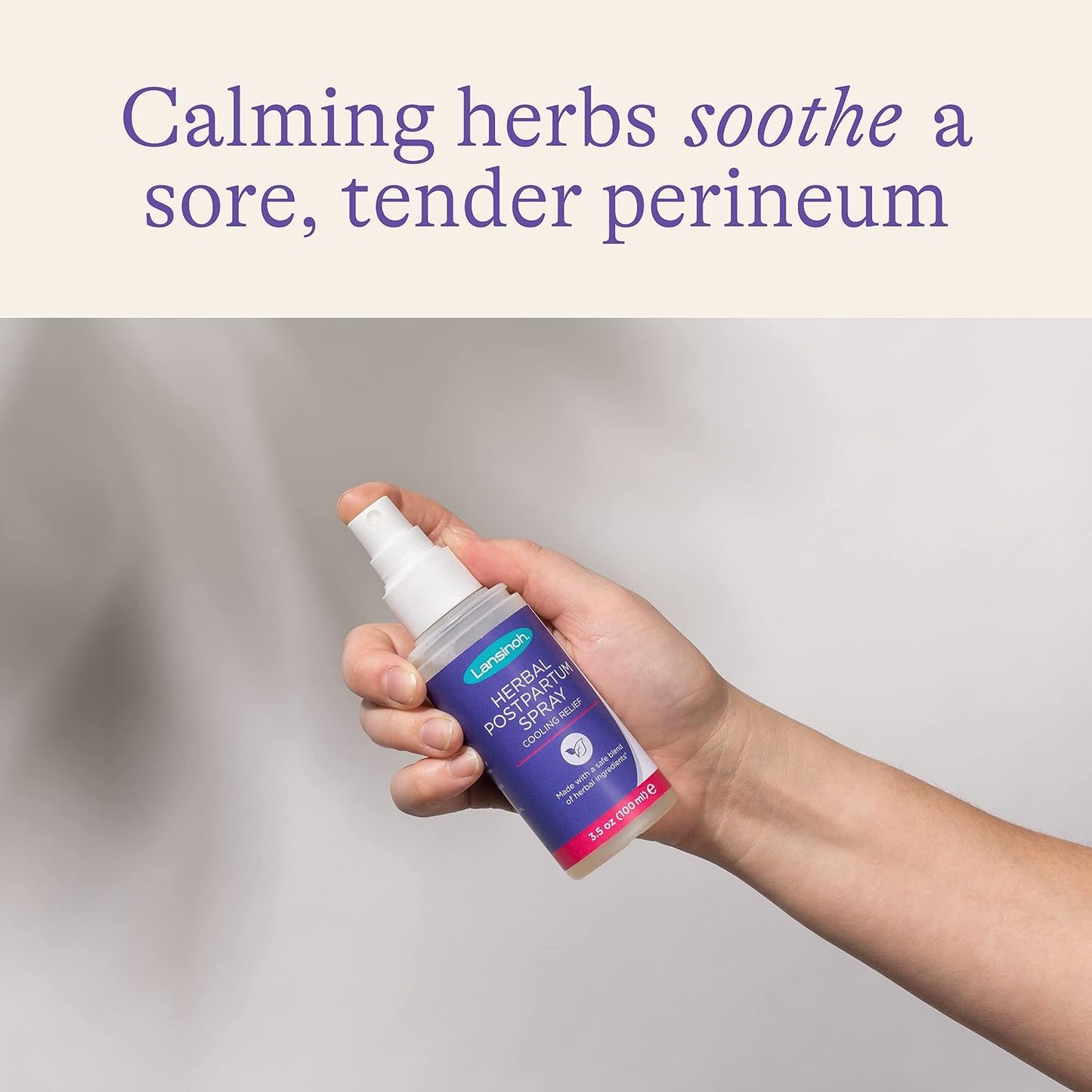 Lansinoh Herbal Postpartum Spray Cooling Relief - 3.5oz / 100ml