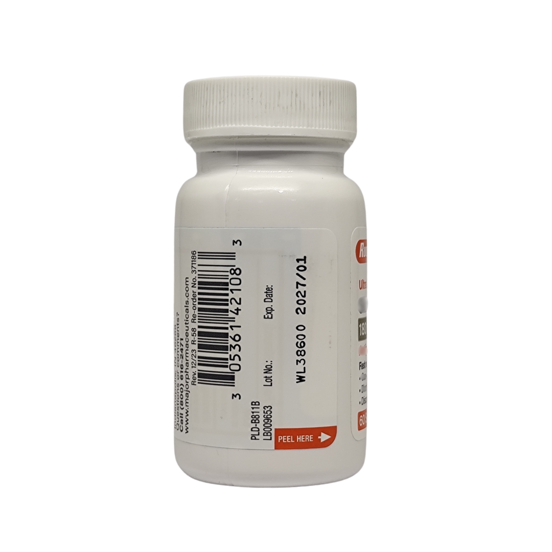 Rugby Ultra Strength 180mg, 60 Softgels